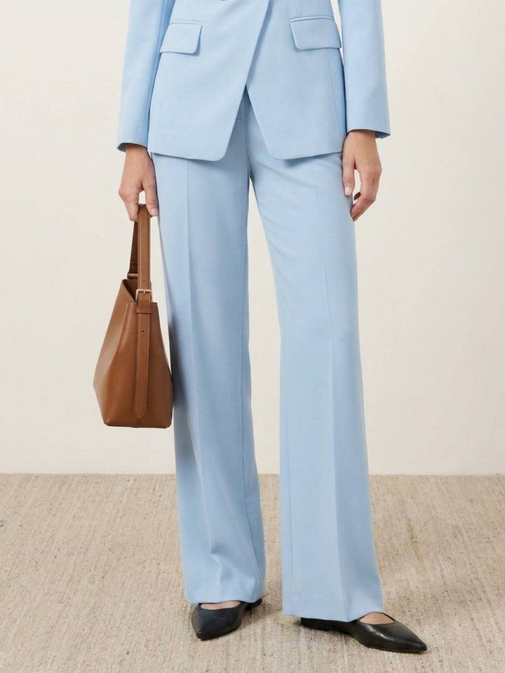 Gold Button Double-Breasted Co-Ord light blue image 3 