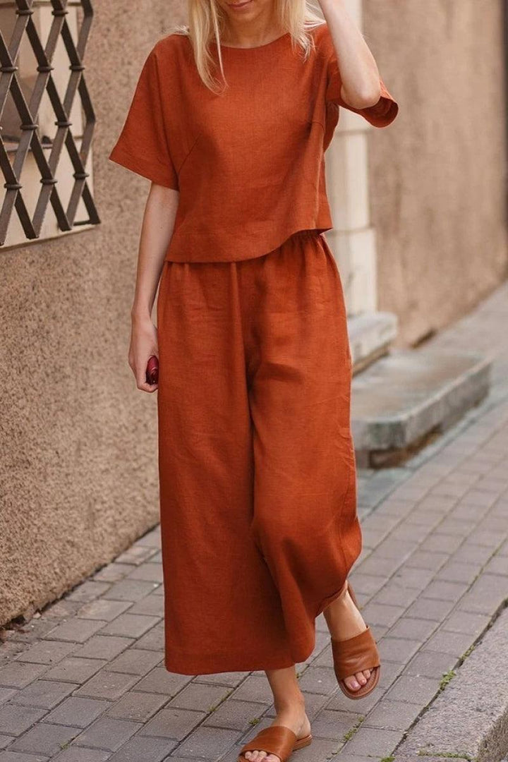 Breezy Two-Piece Set rusty orange image 1 