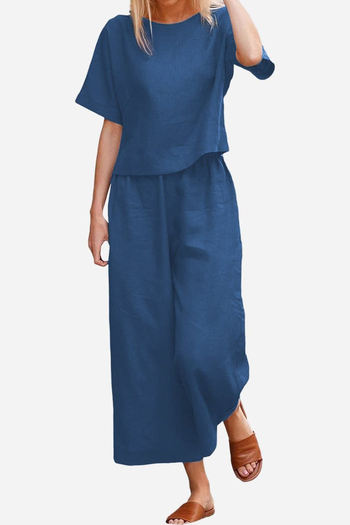 Breezy Two-Piece Set royal blue image 4 