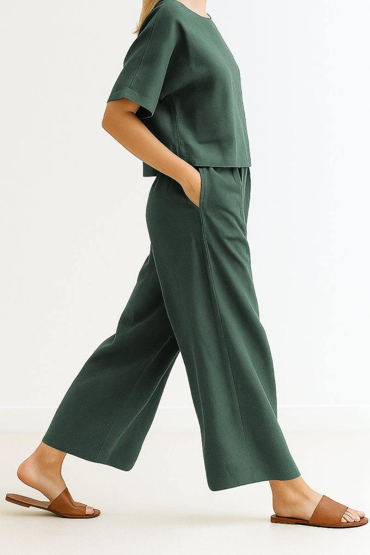 Breezy Two-Piece Set dark green image 5 