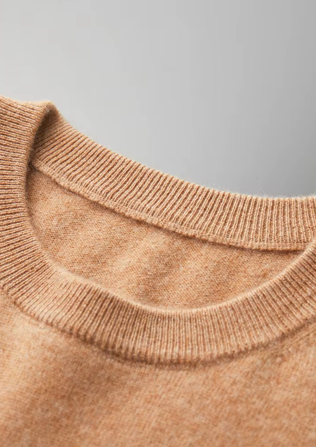 Cashmere Crewneck T-Shirt honey mustard image 7 #color_honey-mustard