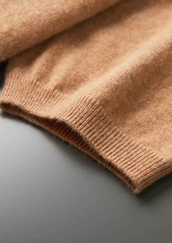 Cashmere Crewneck T-Shirt honey mustard image 6 #color_honey-mustard
