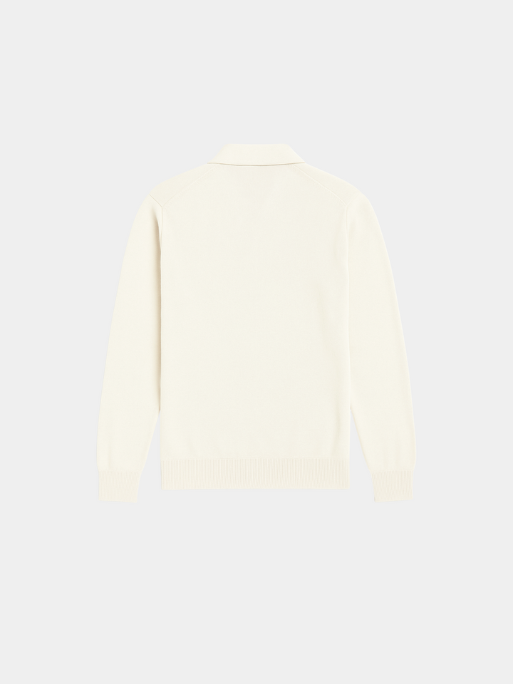 Old Money Lightweight BLENIN Long Sleeve Polo T-Shirt
