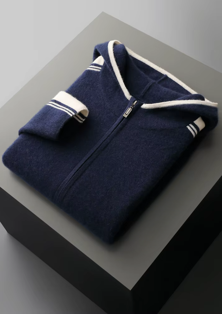 Pure Extra-Fine Merino Wool Damien Set navy blue image 9 #color_navy-blue