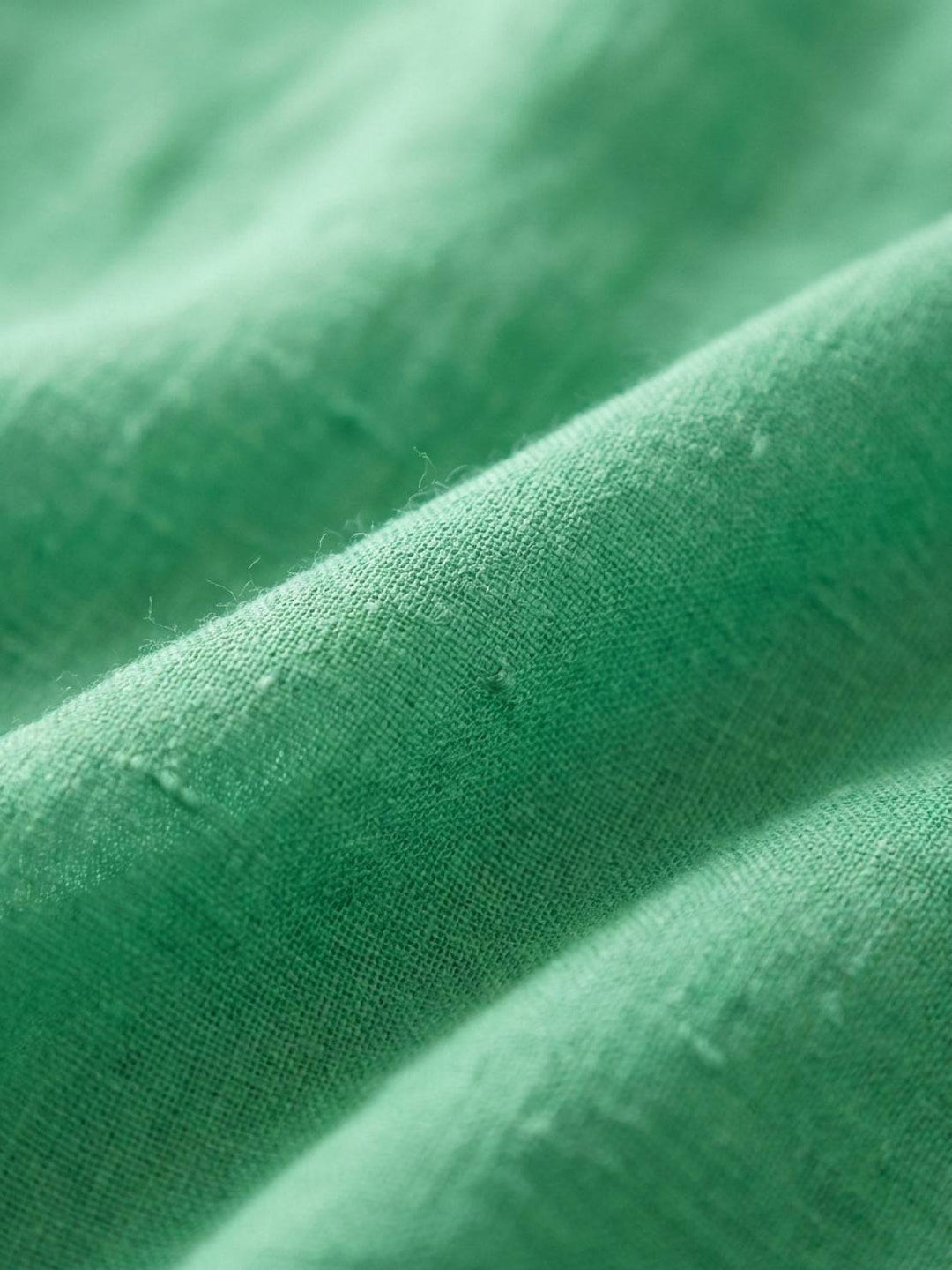 100% Cotton-Linen Summer Midi Dress green image 6 