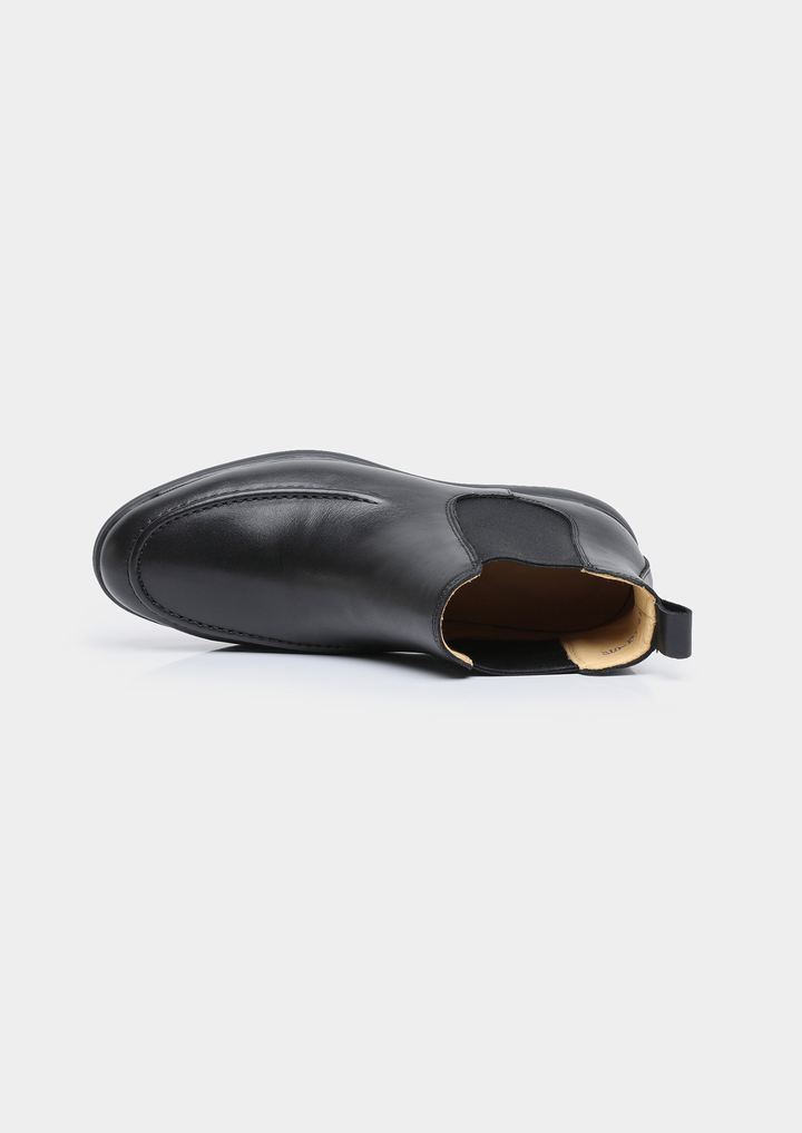 The Black Leather Chelsea Boot