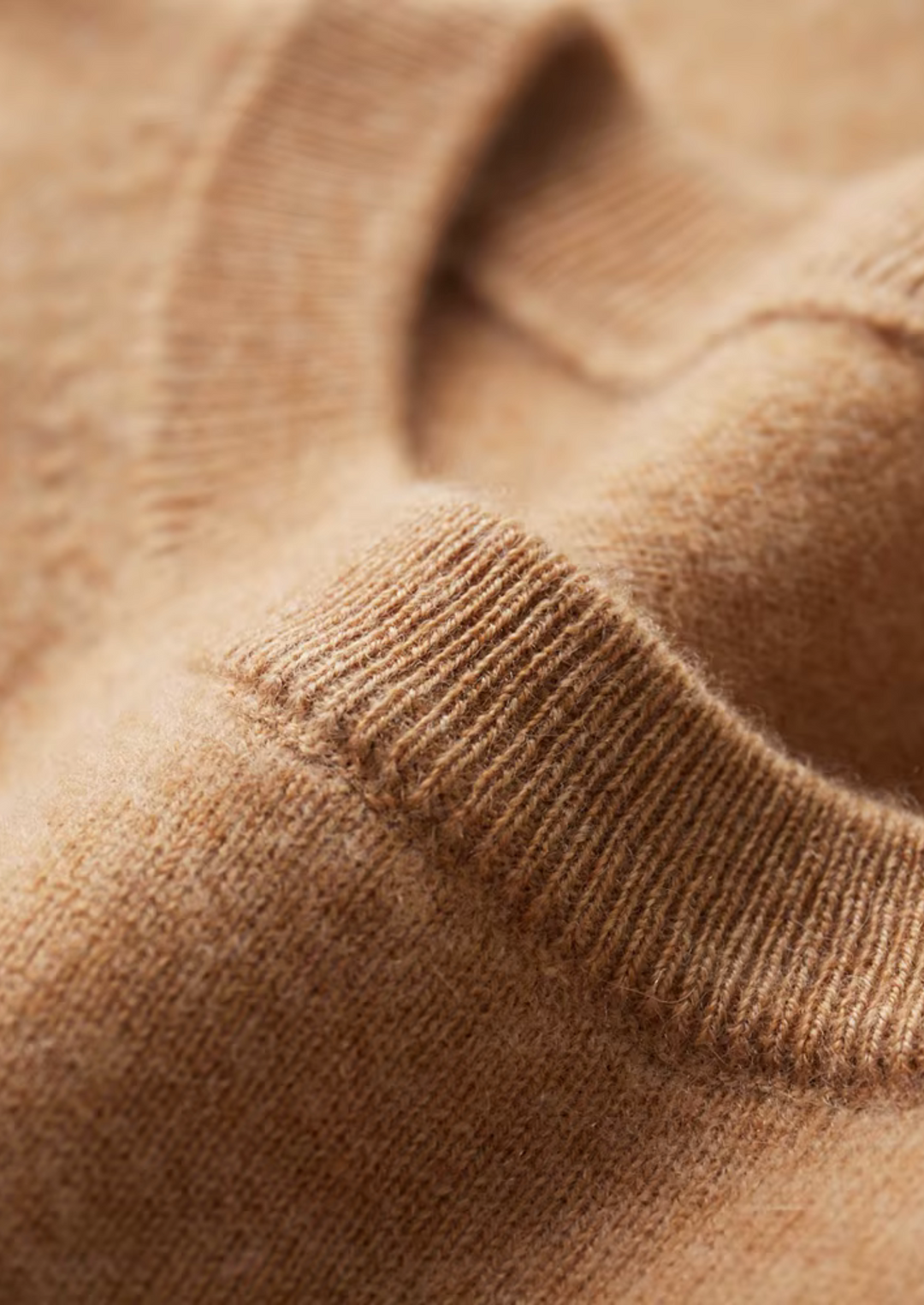 Cashmere Crewneck T-Shirt honey mustard image 3 #color_honey-mustard