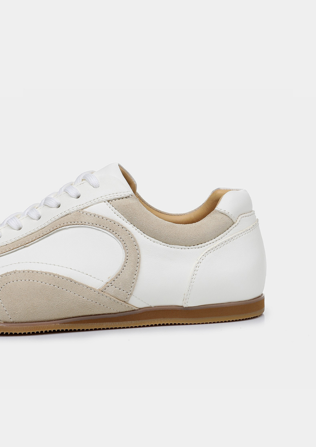 Retro Hybrid Suede Leather Runner white image 4 #color_white