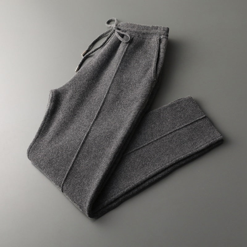 Pure Merino Light Gray Trousers dark gray image 1 #color_dark-gray