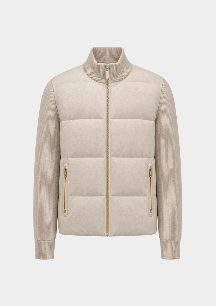 The Ivory Urban Hybrid Bomber Jacket