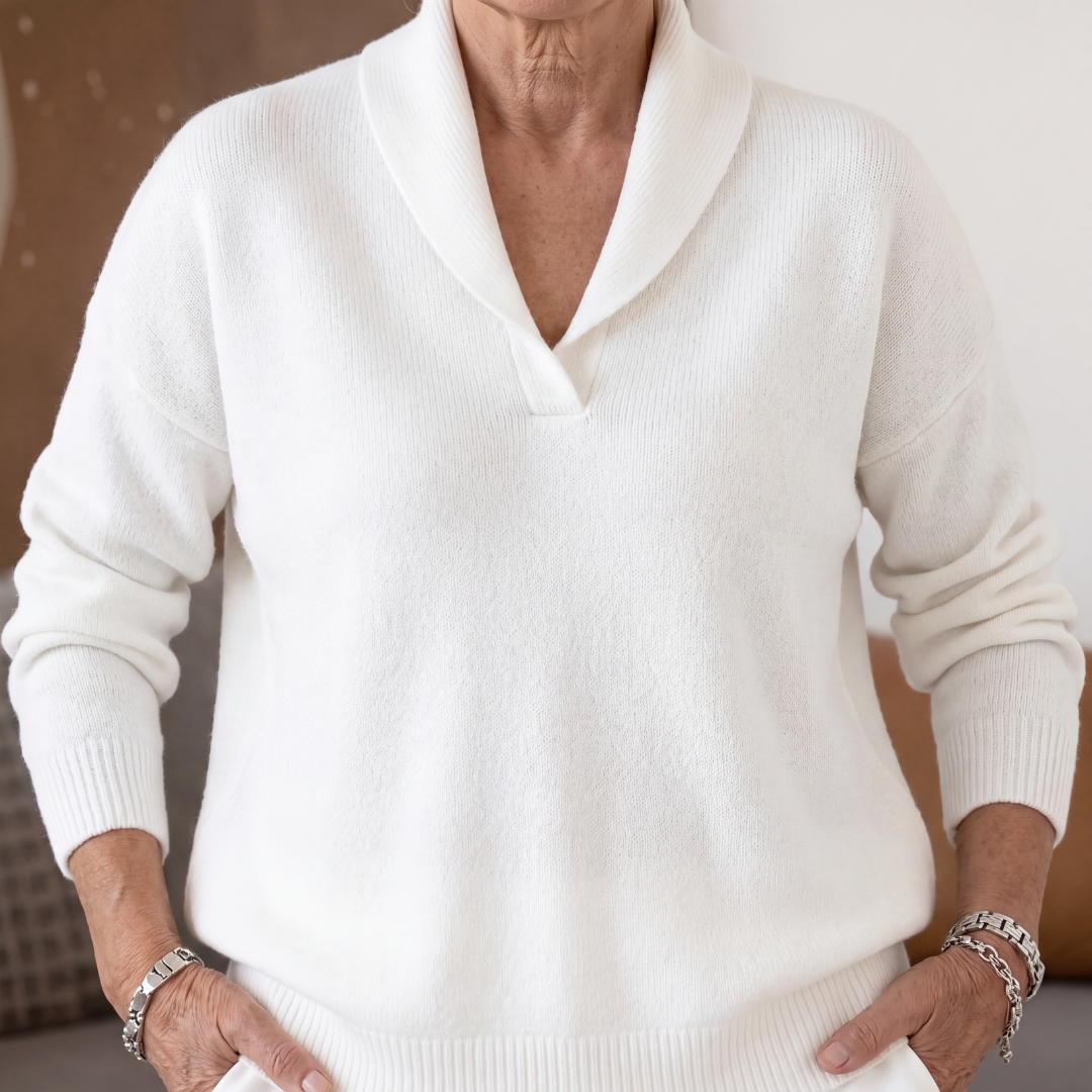 Clarissa | The Forgiving-Fit V-Neck Jumper