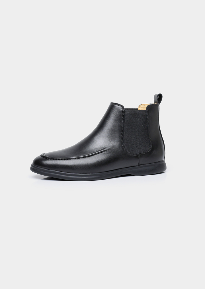 The Black Leather Chelsea Boot