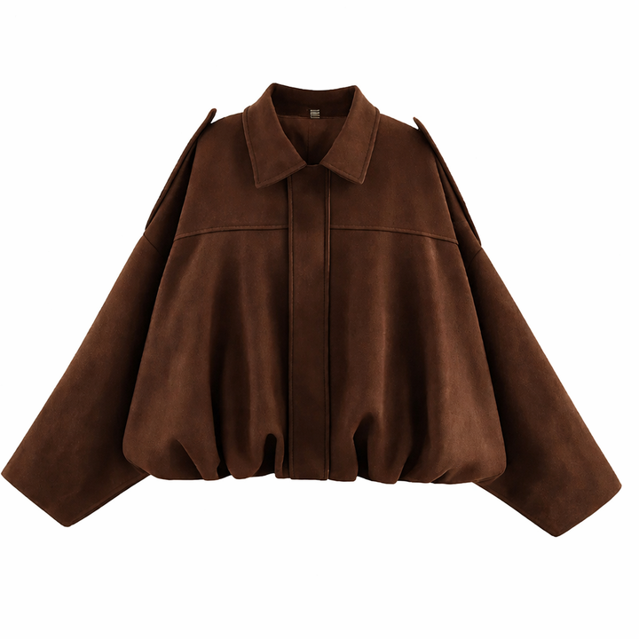 Oversized Bomber Jacket brown image 1 
