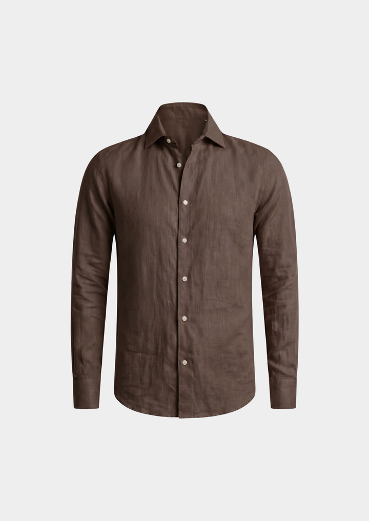 Portofino Coastal Shirt dark brown image 3 #color_dark-brown