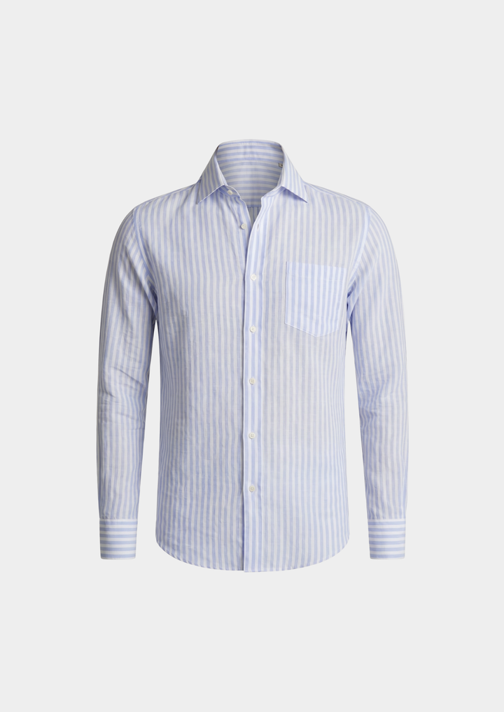 Portofino Coastal Shirt striped light blue image 6 #color_striped-light-blue