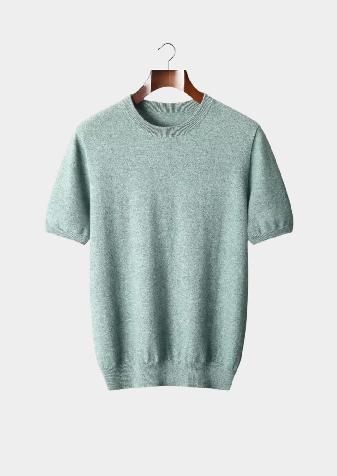 Cashmere Crewneck T-Shirt verdant slate image 1 #color_verdant-slate