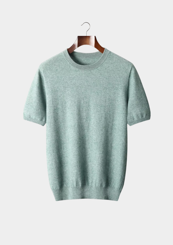 Cashmere Crewneck T-Shirt verdant slate image 1 #color_verdant-slate