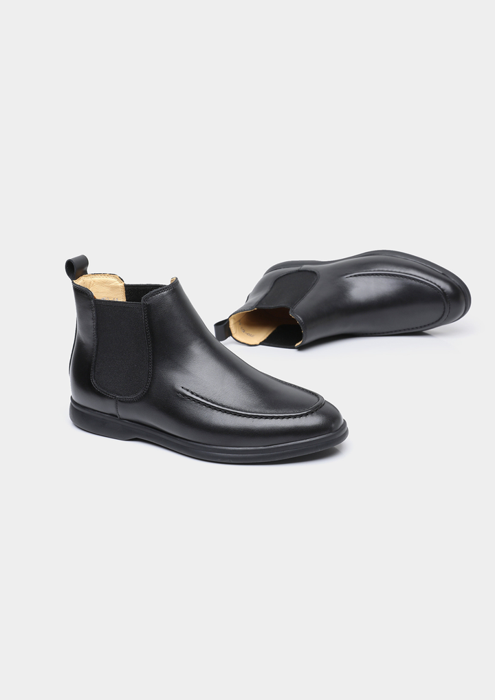 The Black Leather Chelsea Boot