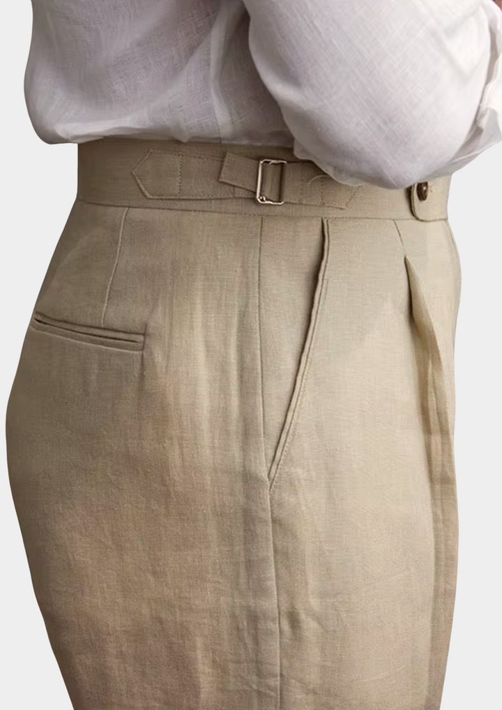 Tuscany Pleated Coastal Trousers sand image 3 #color_sand