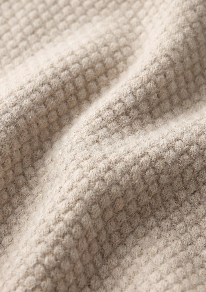 The Cashmere Two-Tone Polo ivory image 3 #color_ivory
