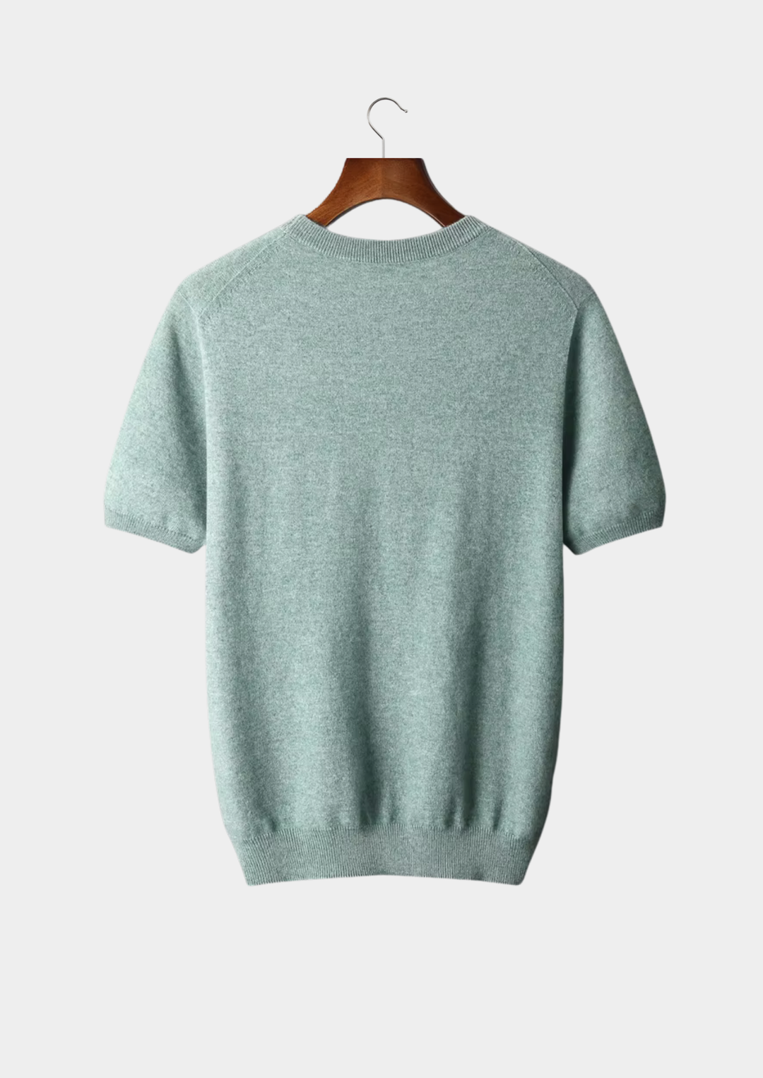 Cashmere Crewneck T-Shirt verdant slate image 2 #color_verdant-slate