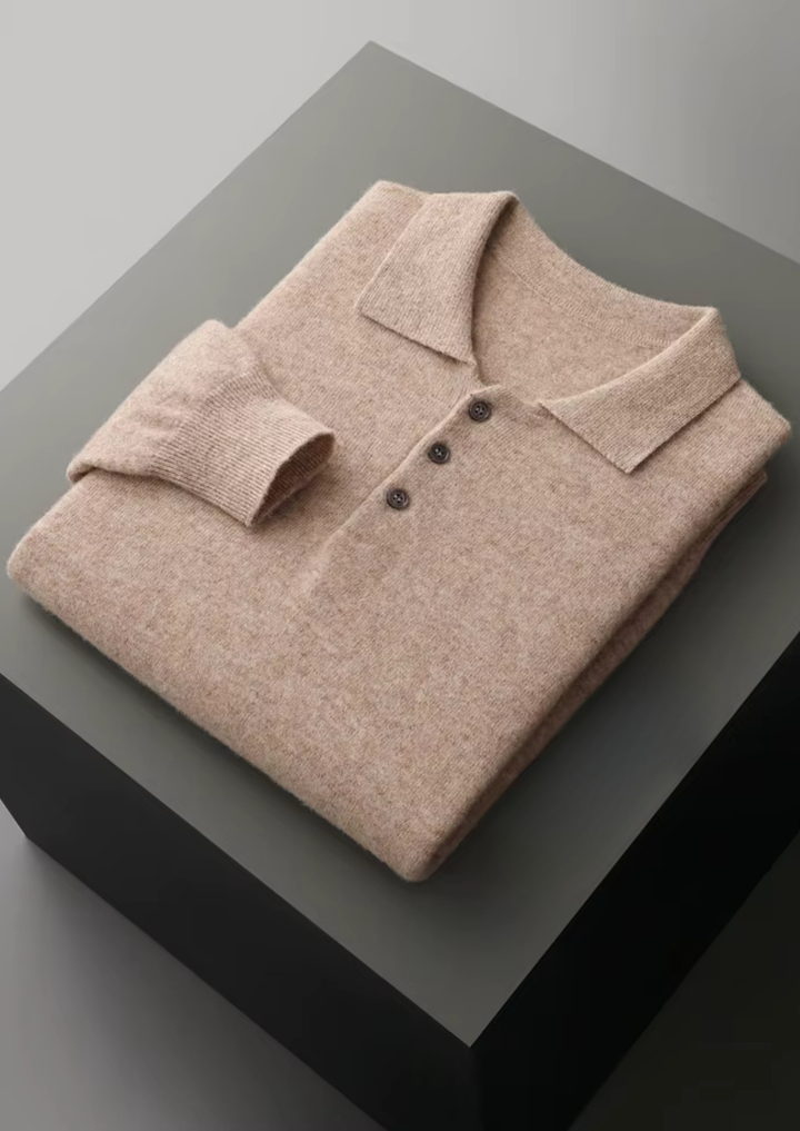 Pure Merino Sweater Polo beige image 1 #color_beige