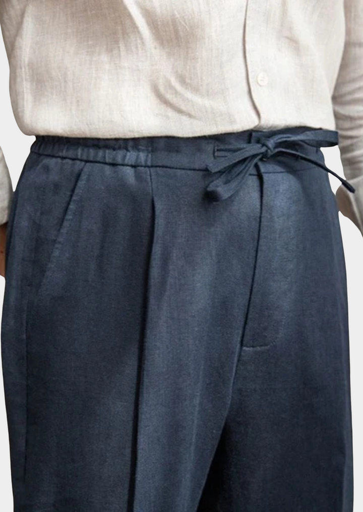 Drawstring Coastal Trousers navy blue image 3 #color_navy-blue