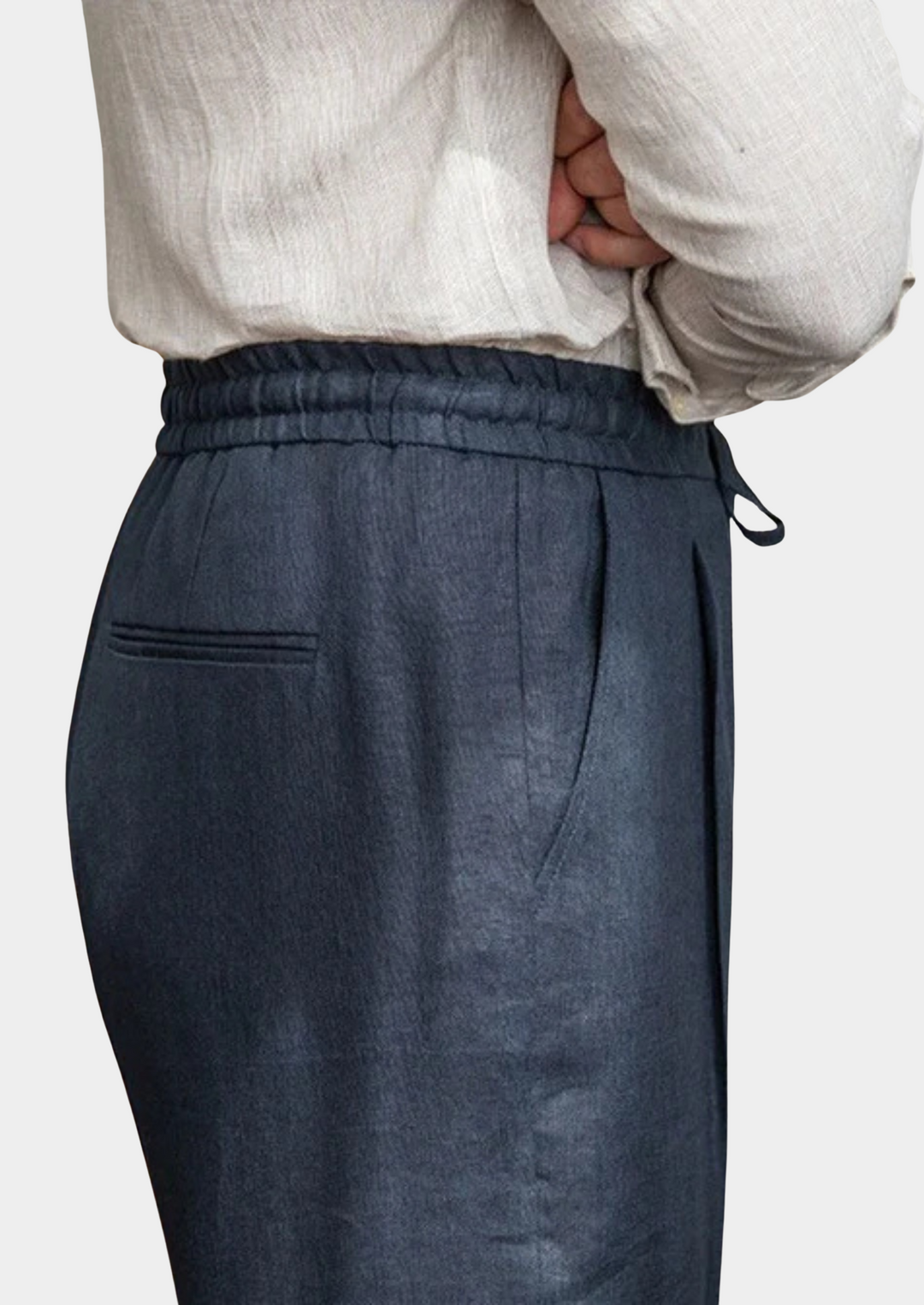 Drawstring Coastal Trousers navy blue image 4 #color_navy-blue