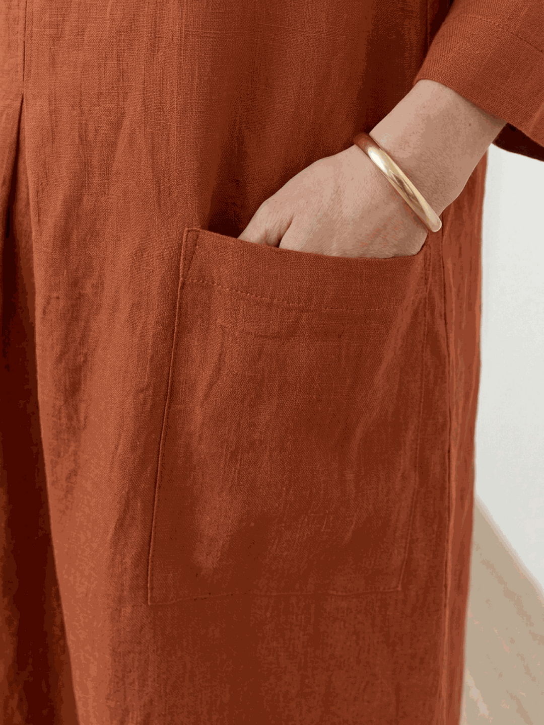 100% Cotton Pocket Maxi Dress