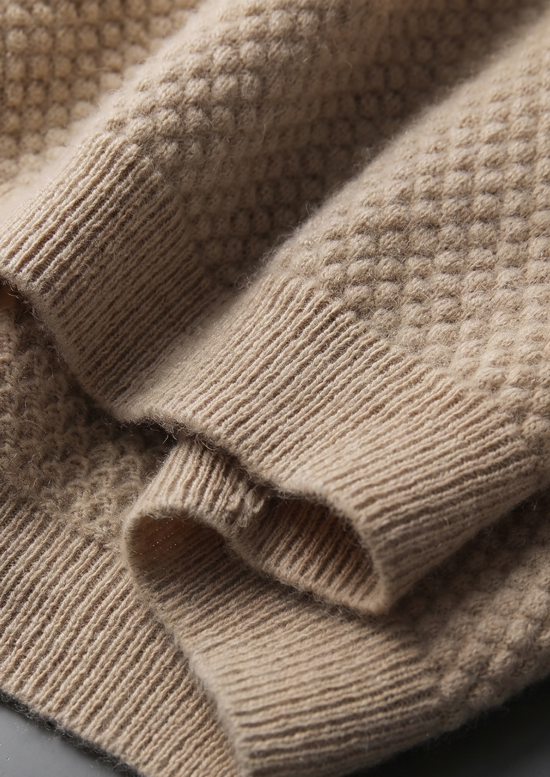 The Cashmere Two-Tone Polo beige image 4 #color_beige