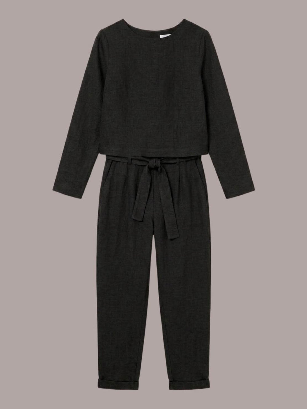 Cotton-Linen Monochrome Capsule black image 2 #color_black