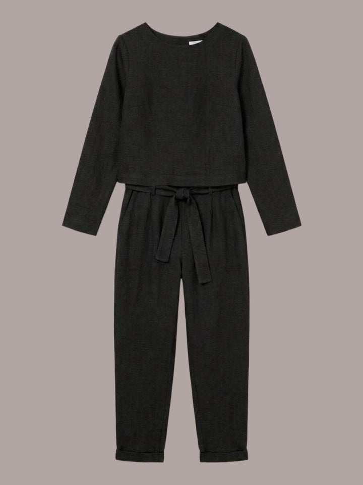 Cotton-Linen Monochrome Capsule black image 2 