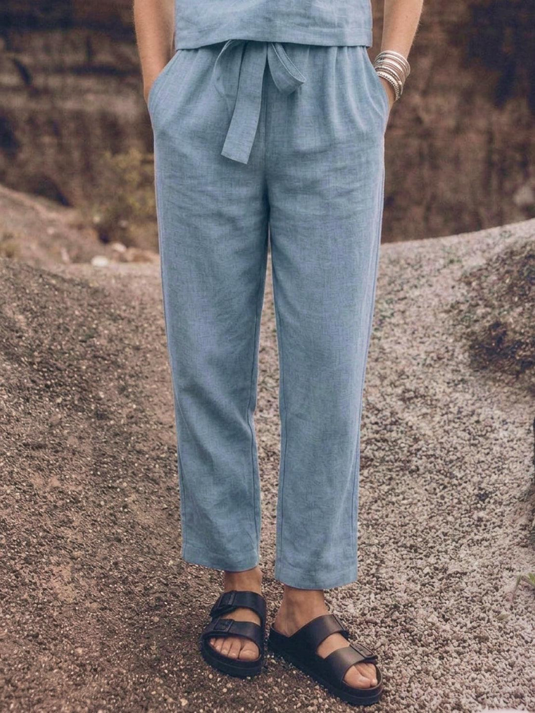 Cotton-Linen Monochrome Capsule lightblue image 9 