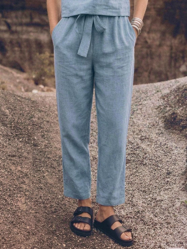 Cotton-Linen Monochrome Capsule lightblue image 9 