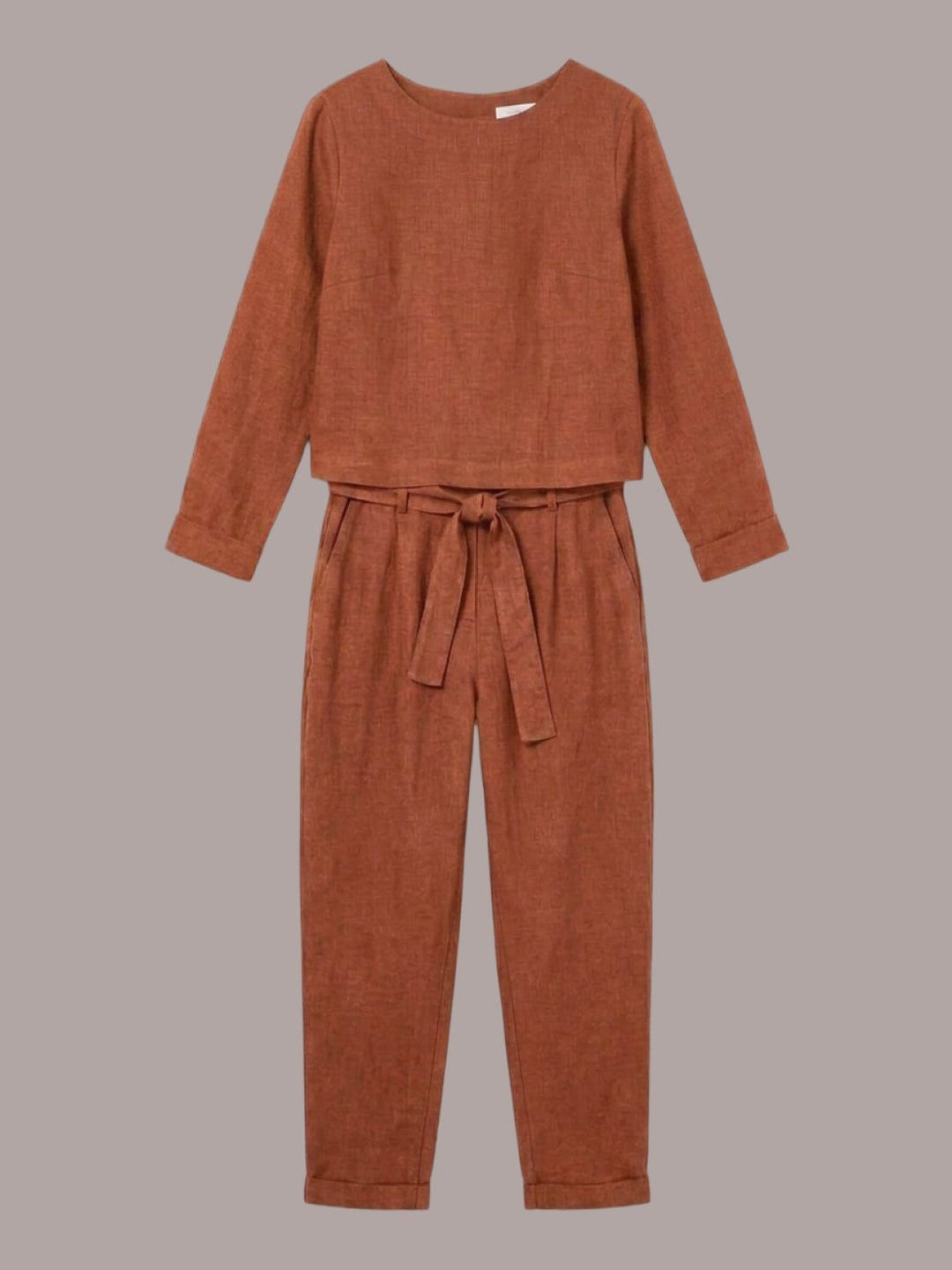 Cotton-Linen Monochrome Capsule rusty orange image 2 