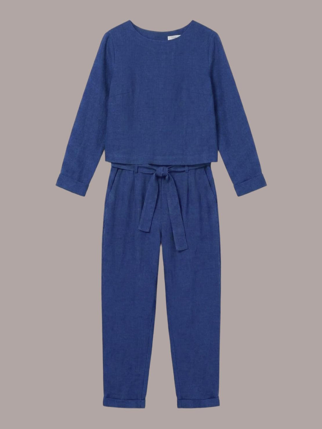 Cotton-Linen Monochrome Capsule royal blue image 2 