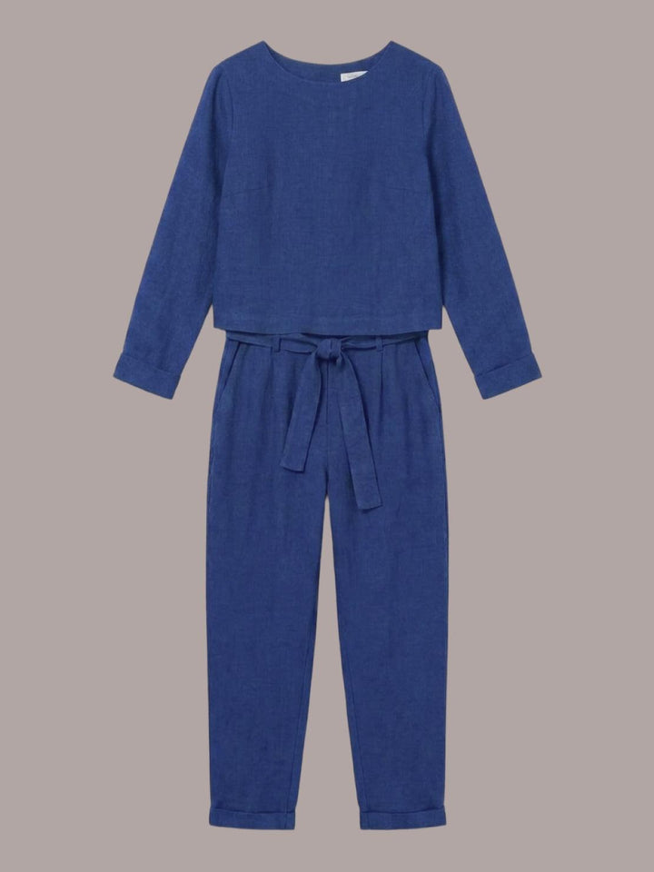 Cotton-Linen Monochrome Capsule royal blue image 2 