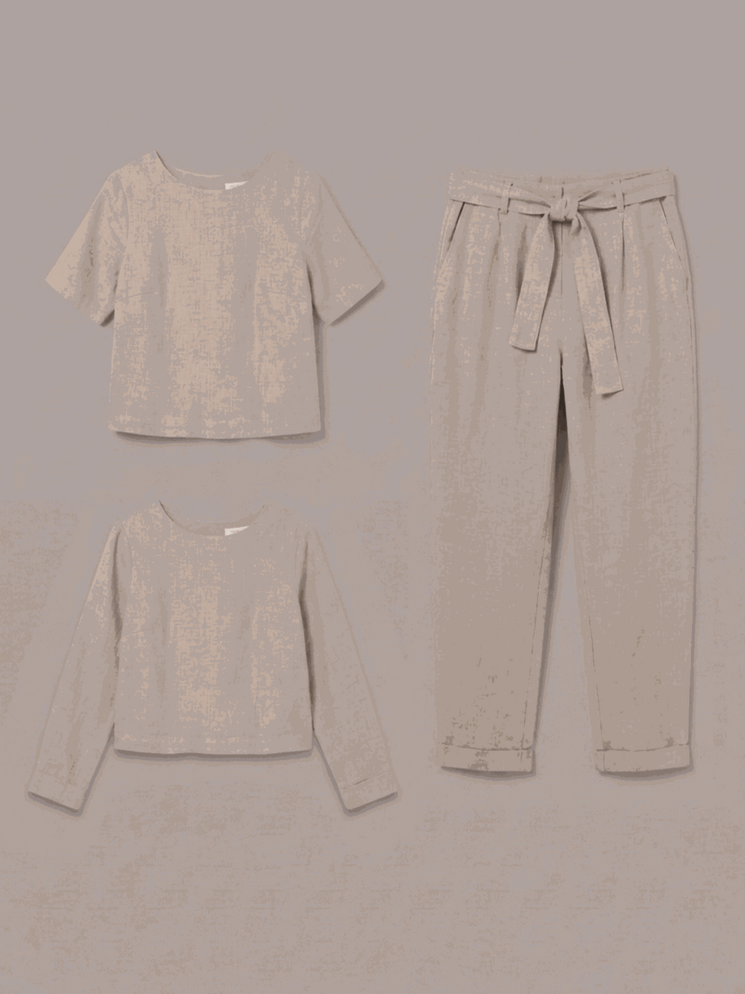 The Everywhere Cotton-Linen Set | Three-Piece Capsule beige image 3 