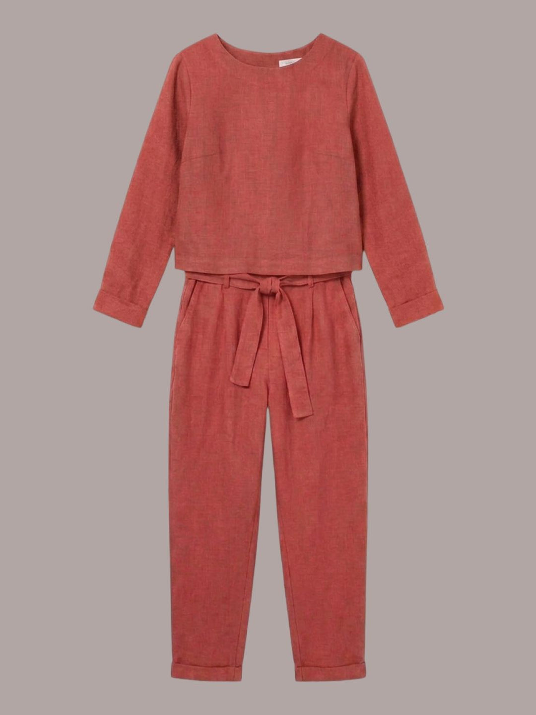 Cotton-Linen Monochrome Capsule coral image 2 