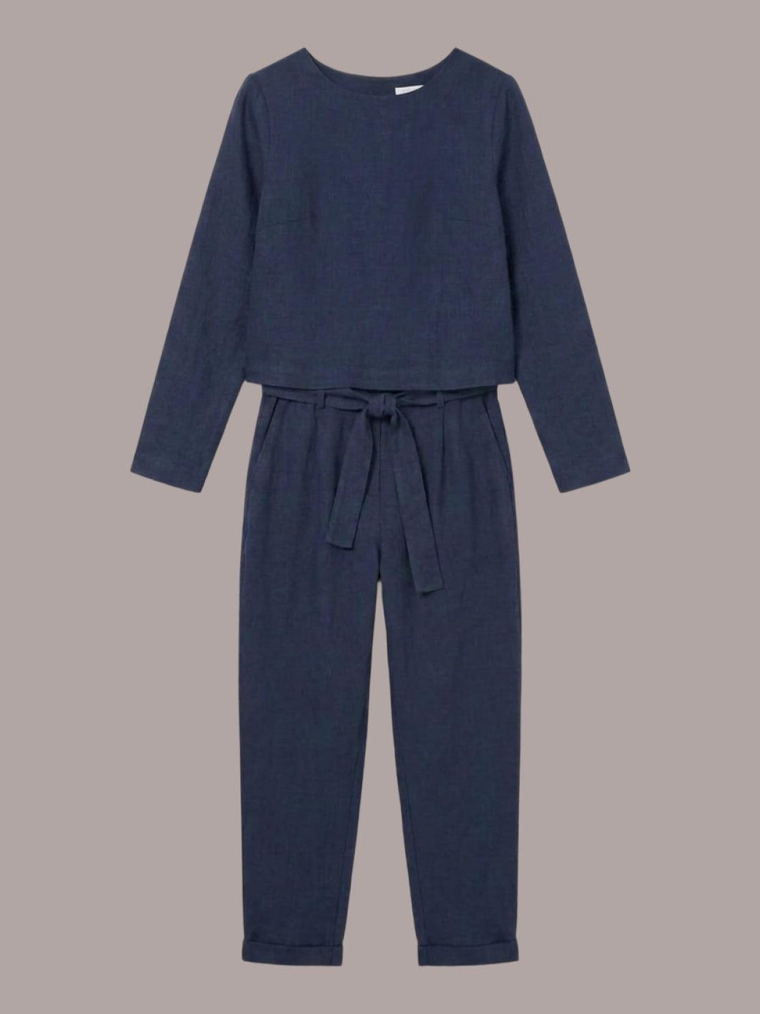Cotton-Linen Monochrome Capsule navy blue image 2 