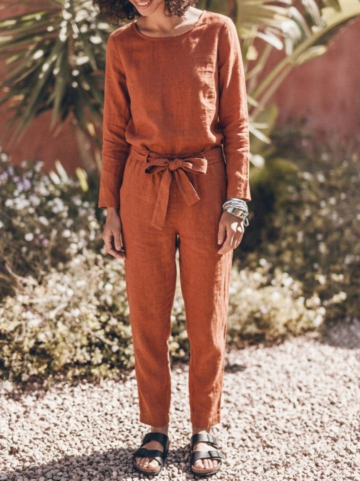 Cotton-Linen Monochrome Capsule rusty orange image 1 
