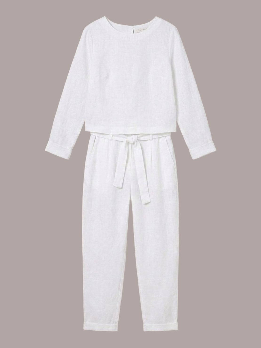 Cotton-Linen Monochrome Capsule white image 2 