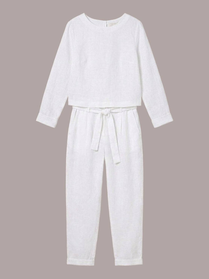 Cotton-Linen Monochrome Capsule white image 2 