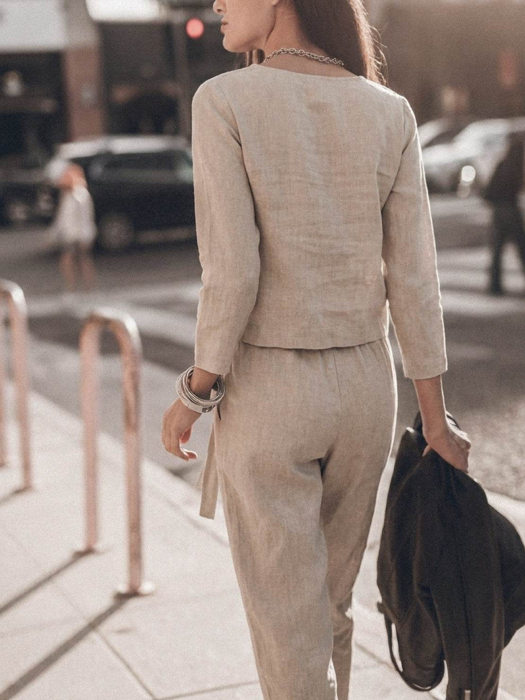 Cotton-Linen Monochrome Capsule beige image 4 
