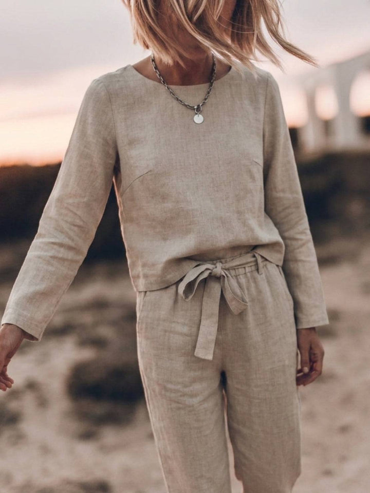 Cotton-Linen Monochrome Capsule beige image 7 