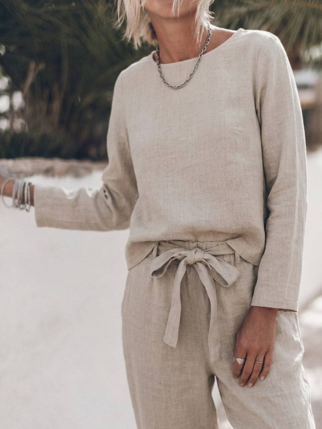 Cotton-Linen Monochrome Capsule beige image 5 