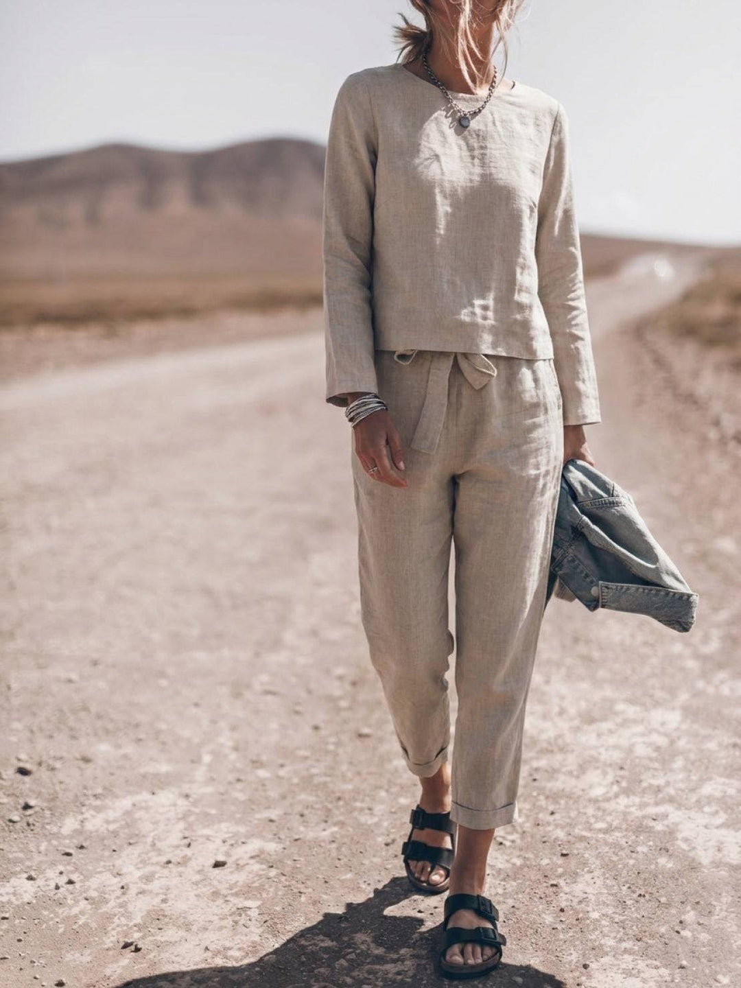 Cotton-Linen Monochrome Capsule beige image 1 