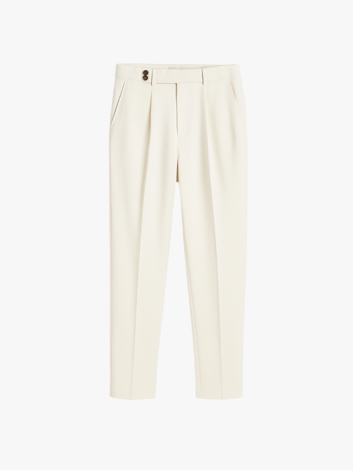 Formal Italian Quiet Luxury Straight Leg Pants