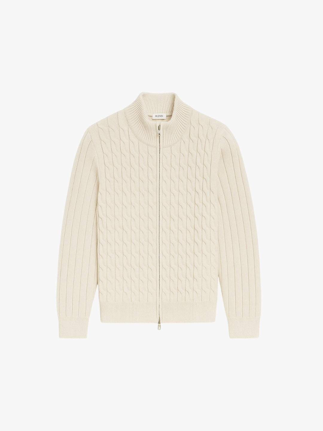 Old Money Slim Fit Long Sleeve Cable Knit Elegant Cardigan