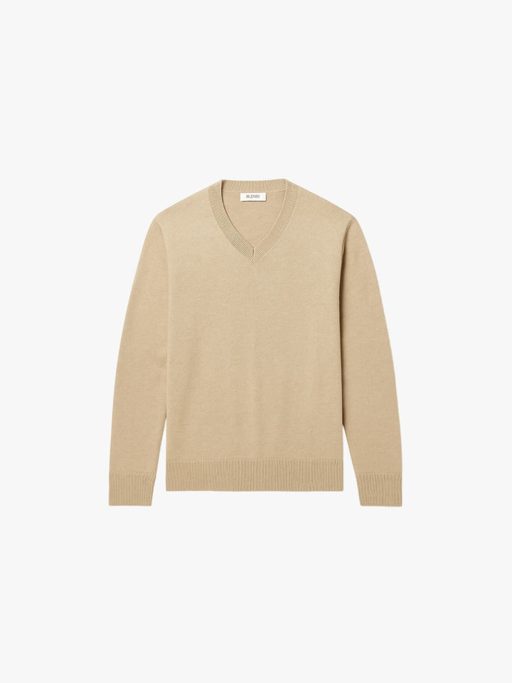 Elegant V-Neck Business Layering Cashmere Sweater